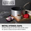 Batterie de cuisine antiadhésive 5 pièces Granitestone Silver avec poignées Stay Cool, allant au four et au lave-vaisselle