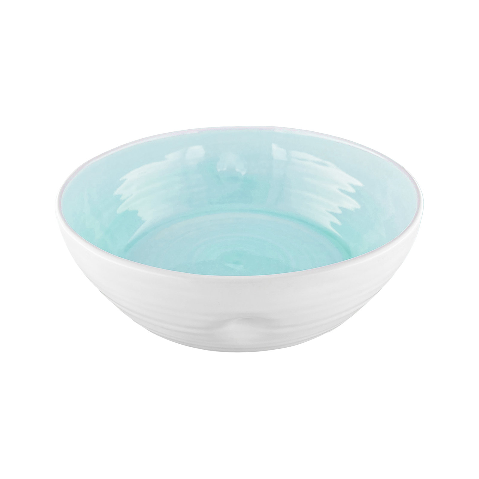 Pinch Stoneware Salad Bowl, Aqua