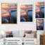 «Blue and Pink Bridge Sunset Views 1 - Bridges», art mural-2089545553-2122929227