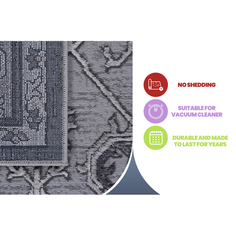 Tapis de salle à manger gris / oriental Collection