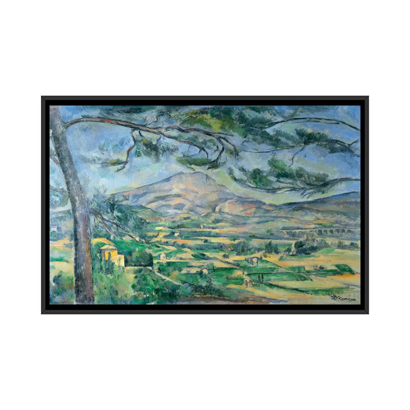 Modern & Contemporary, Black Framed Canvas, 18" H x 26" W x 1.5" D, No Mat