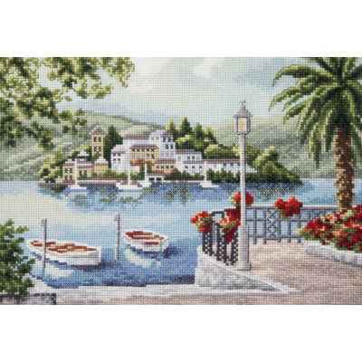 Trousse de broderie au point de croix compté Paradise Island M-519C