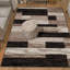 Tapis chocolat tissé à la machine 7 pi x 9 pi résistant aux taches