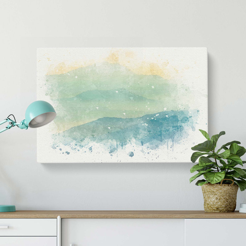 Mountain Fog In Crete Greece In Abstract - Wrapped Canvas Print, 50cm H x 76cm W x 3cm D