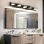 Luminaire de salle de bain moderne à 5 lumières à DEL 40,55 po avec tête réglable et intensité variable 40,55 po-1284560483-1284560482