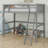 Solid Wood Loft Bed With Ladder-272117119