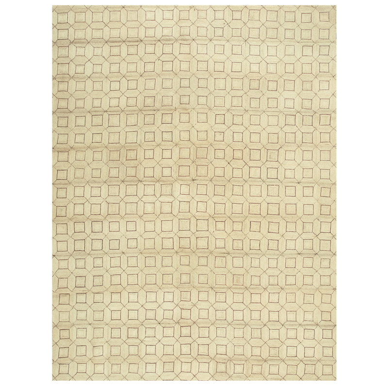 Tapis rétro Mid-Century rétro noué aux États-Unis