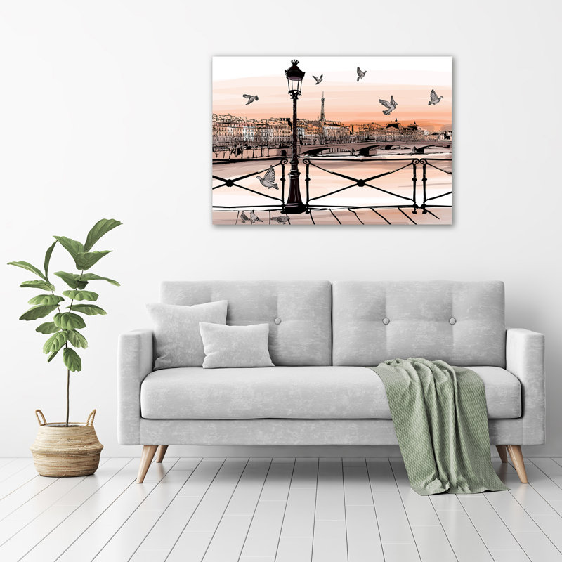 Twilight In Paris - Wrapped Canvas Print