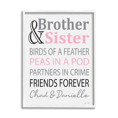 «Brother & Sister cmw-009», art mural personnalisé