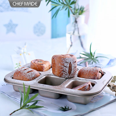 CHEFMADE Bowl Pan Brownie Muffin Cake Pan
