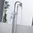 Floor Tub Filler with Diverter-62627796
