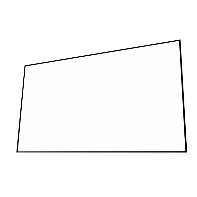 Écran de projection blanc à cadre fixe Elara NanoEdge, 92 po en diagonale