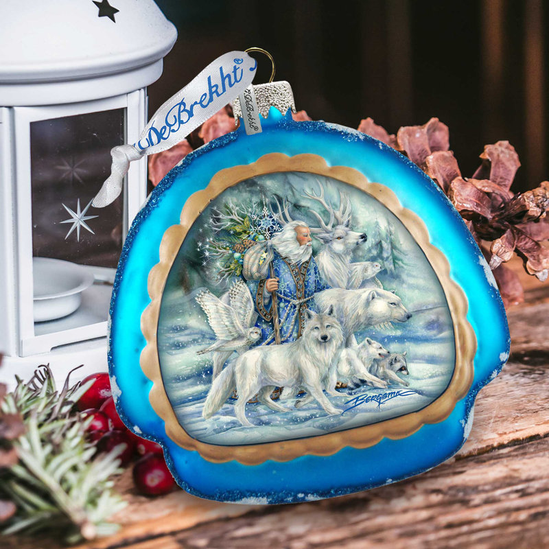 4'' Handmade Glass Animals Holiday Shaped Ornament