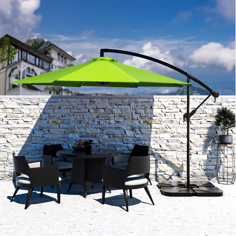 Gordonville 120'' Cantilever Umbrella, Apple Green