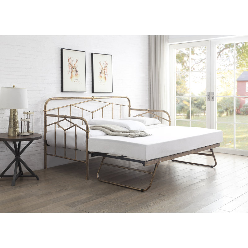 Khaleesi Daybed with Trundle, Antique Bronze