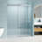 56" - 60" W X 76" H Frameless Shower Door Soft-Closing Single Sliding, 1/4" (6Mm) Tempered Glass With Explosion-Proof Coating, Brushed Nickel-122520546