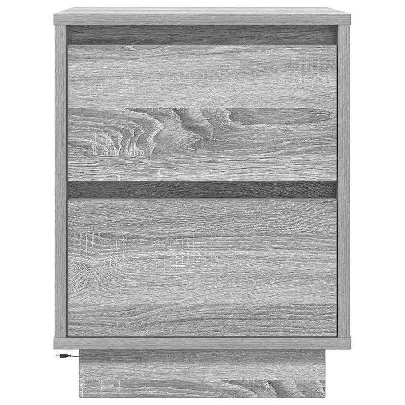 Darlisha 38 cm W Bedside Table, Grey Sonoma, 2