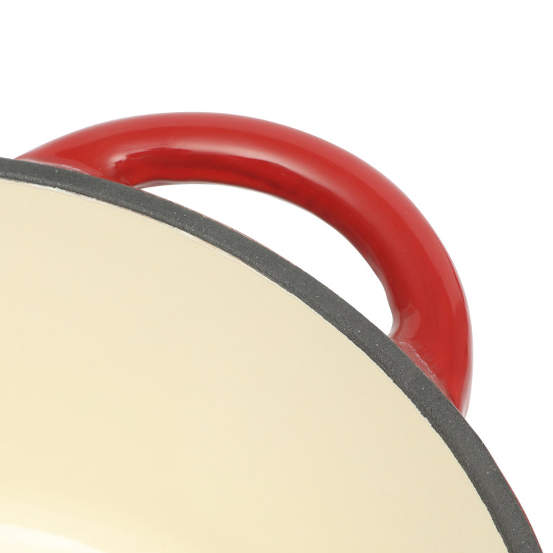 Cocotte en fonte émaillée 5 pintes Gibson Home Addlestone - rouge