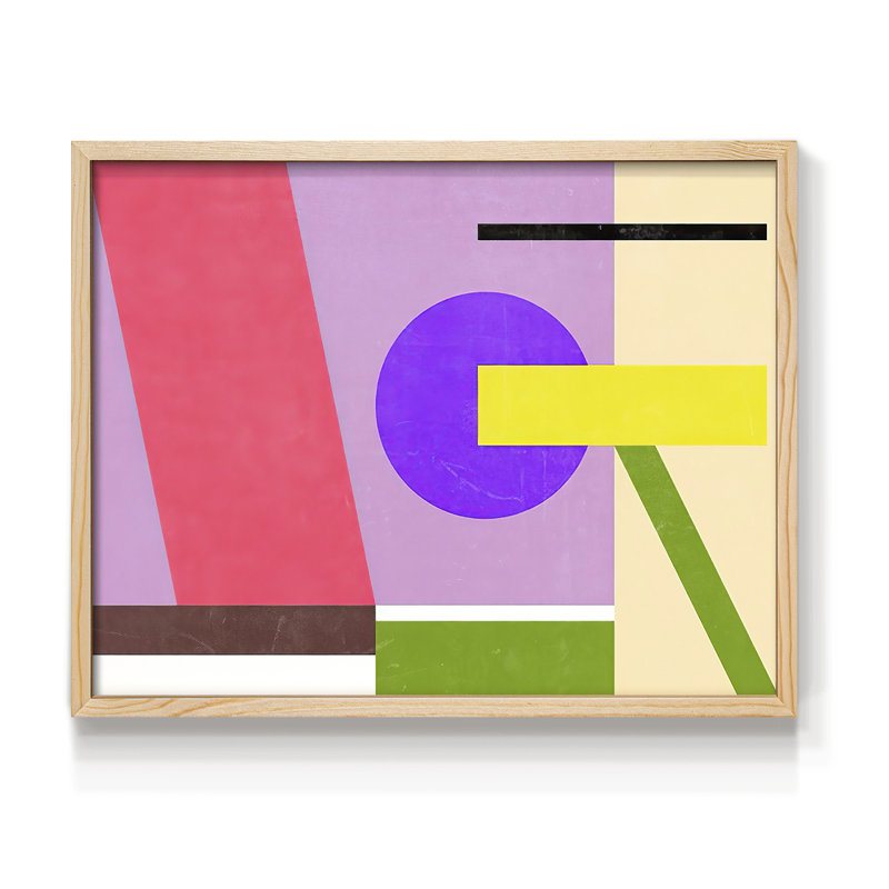Color Composition IV -Framed Print - Restickable, 8" H x 10" W, Natural