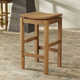 Benedetto 29.5'' Eucalyptus Backless Outdoor Bar Stool