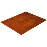 Overdyed Hand-Knotted Wool Modern-Contemporary Orange Area Rug 8' 2" x 9' 10"