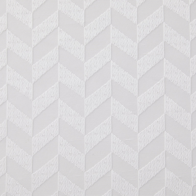 Snowden Chevron Tailored Window Valance, White