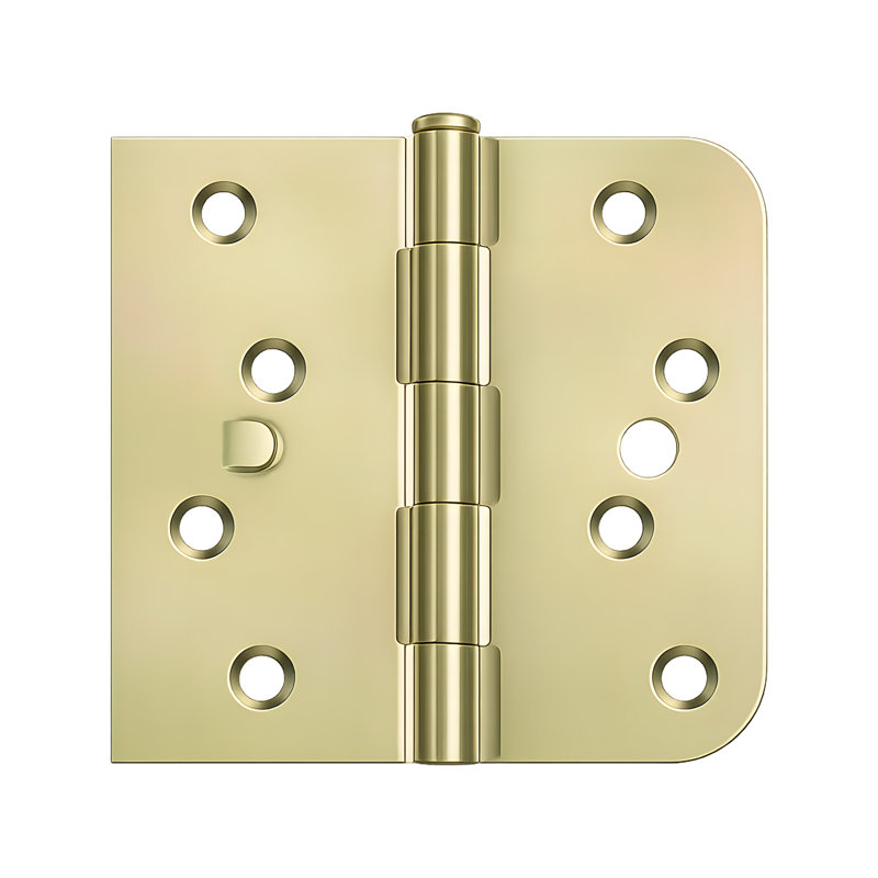 Charnière spéciale pour portes en fibre de verre S41 / 4058BU2DR-S Deltana, rayon de 4 po x 4-1 / 4 po x 5/8 po x SQ, roulements à billes, goujon de sécurité en paire de dichromate de zinc