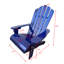 Chaise d'extérieur / d'intérieur bleu Populus Wood