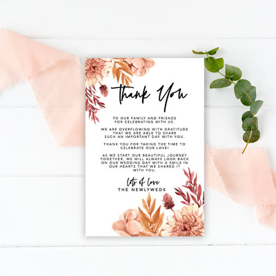 Feuilles d'automne pour mariage, carte de remerciement pour réception de table, assiettes, famille, amis, paquet de 56