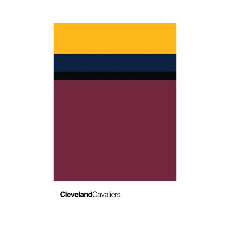 Cleveland Cavaliers Basketball by Avesix - Wrapped Canvas Print, 30.48cm H x 20.32cm W x 1.905cm D