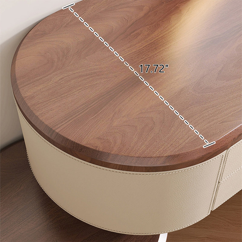 Coiffeuse avec miroir lumineux, 5 tiroirs, 1 chaise