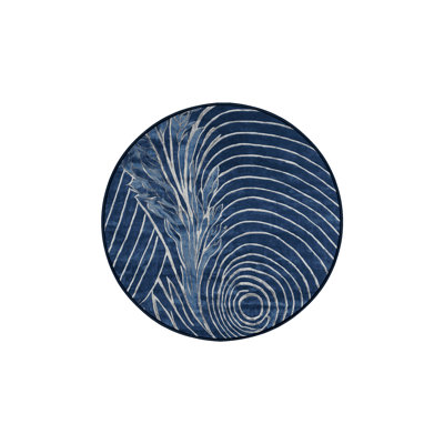 Machine Washable Blue Area Rug