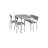 Modem 4 Piece Dining Table Set