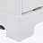 Fluted Kitchen Island With Trash Can Storage Cabinet, Power Outlet, Internal Storage Rack, Rolling Kitchen Islands On 5 Wheels With 3 Drawer, 3 Open Side Racks For 10 Gallon Garbage Bin, White-712109321