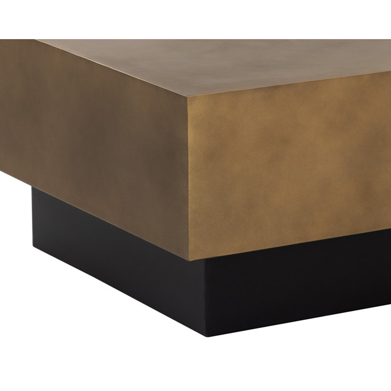 TABLE BASSE KINSLEY - PETITE, Laiton antique / Noir
