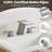 Widespread Faucet 2-Handle Bathroom Faucet with Drain Assembly-120542232