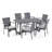 Billie-Mai 6 - Person Wicker Patio Dining Set with Rectangular Table