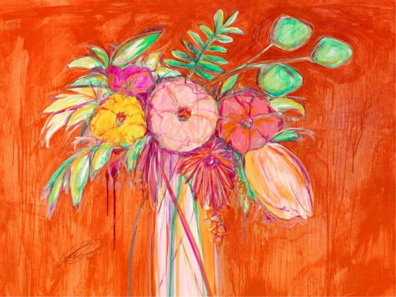 Chelsea Art Studio «Still Life with Wallflowers III» par Kelly O'Neal ...