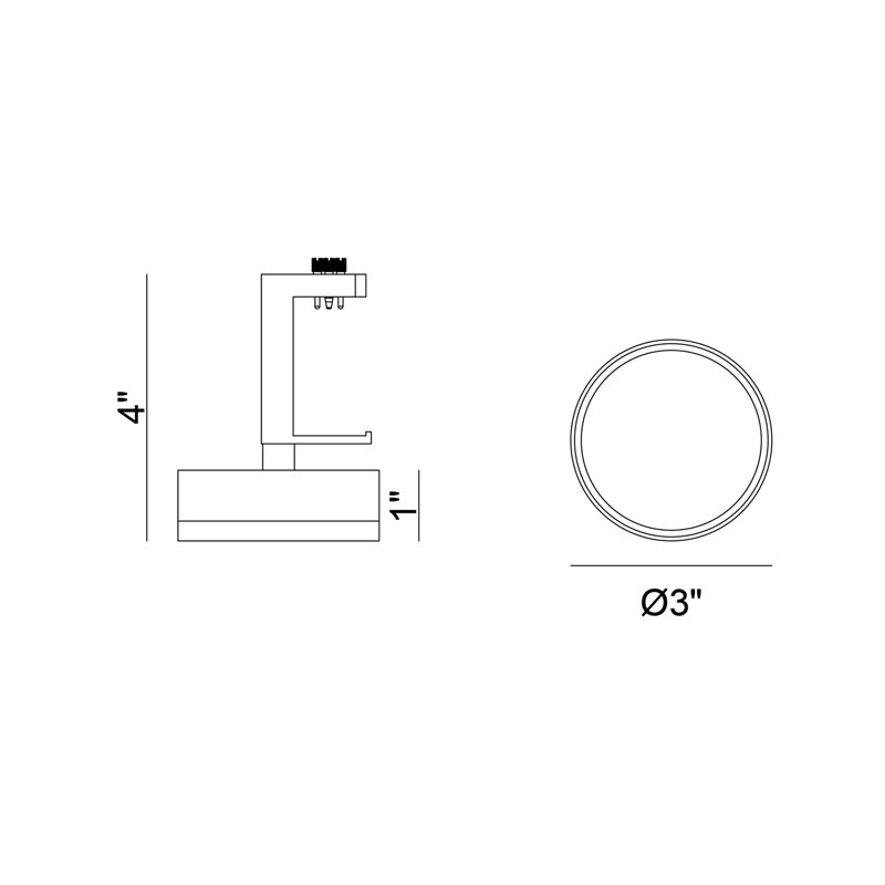 Mucci Matte Black LED Standard Head