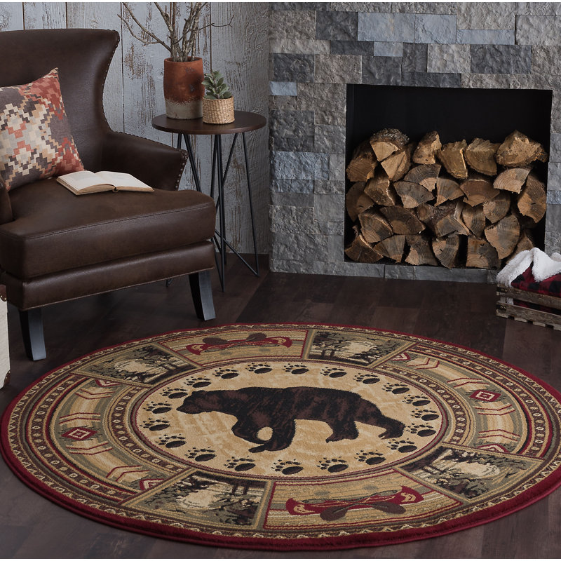 Alers Indoor Rug, Round 5'3"