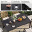 Ensemble repas pour 6 personnes en fer avec coussins