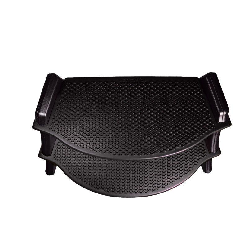 Black 40-Inch Plastic Spa and Hot Tub Step
