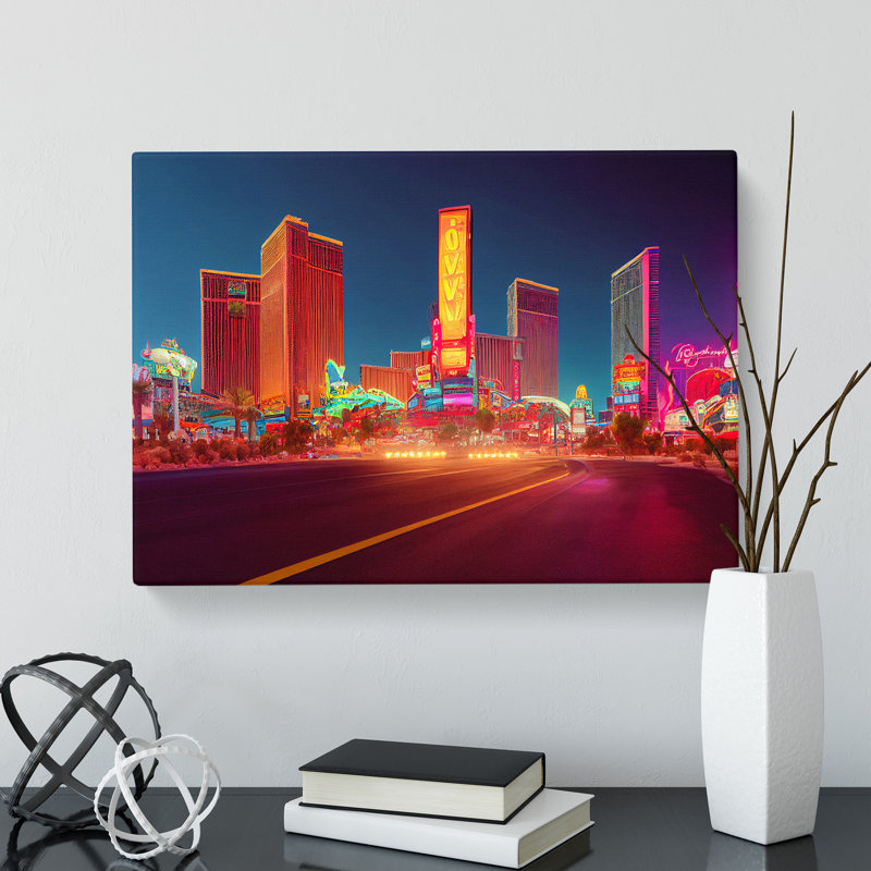 Las Vegas Skyline Vol.1 - Wrapped Canvas, 50cm H x 76cm W x 3cm D