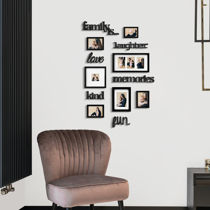 Family Collage Gallery Picture Frame Set