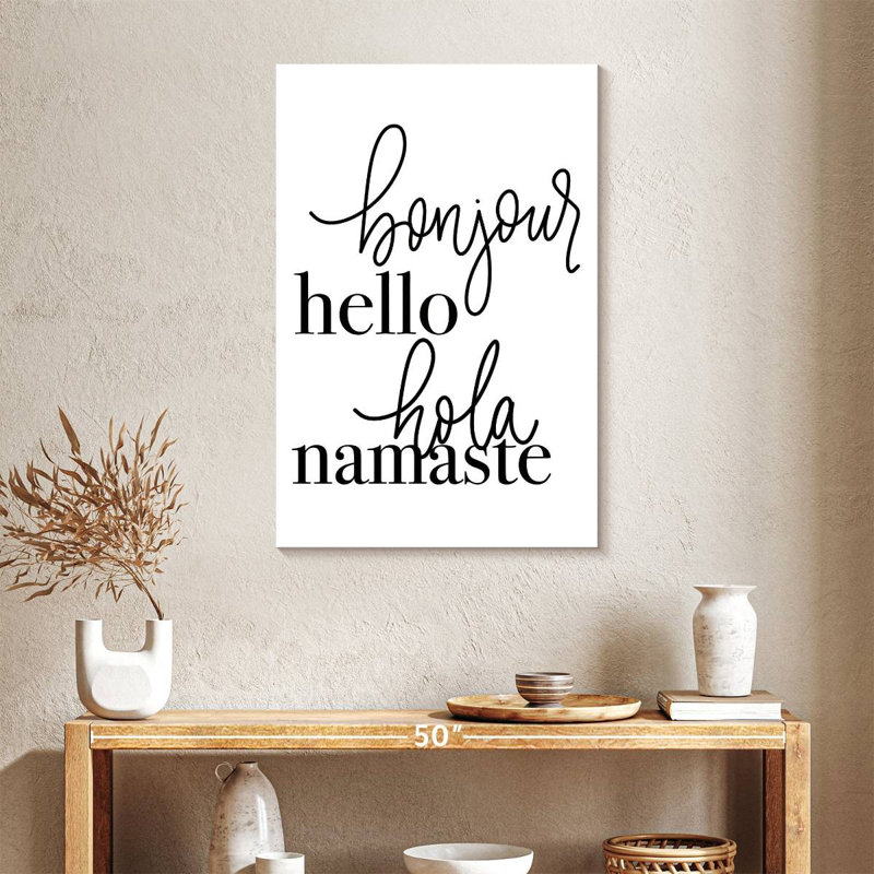 Hello Languages, 36" H x 24" W