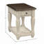 Table d'appoint avec table d'appoint et table de bout en bois