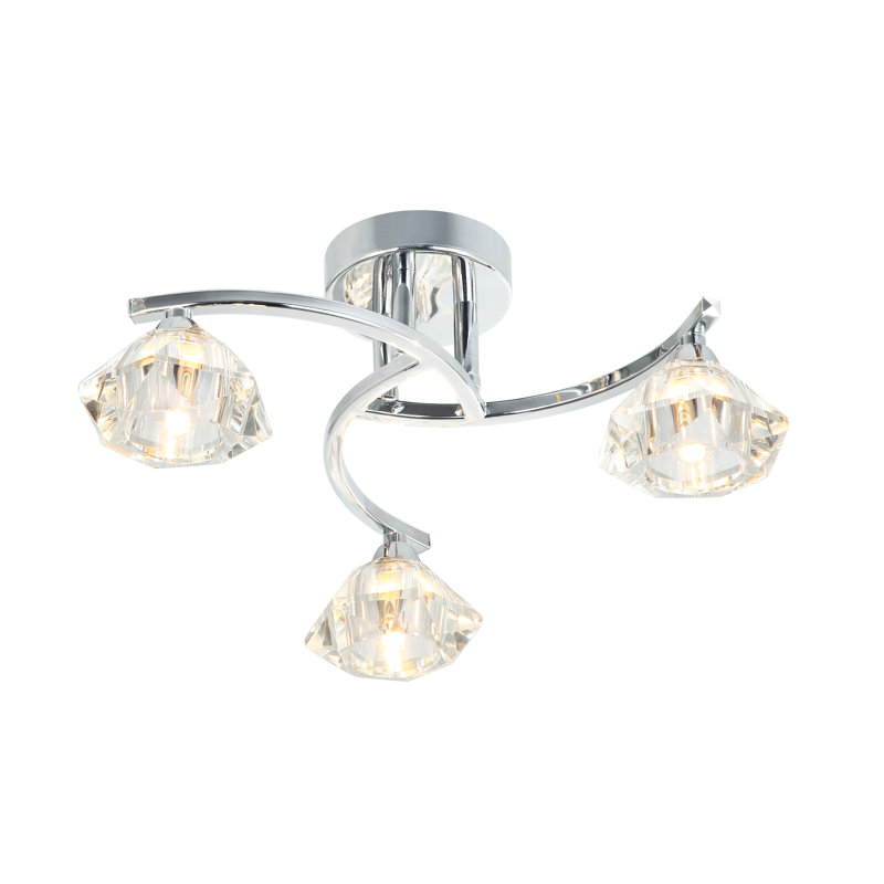 Johana Glass Semi Flush Mount