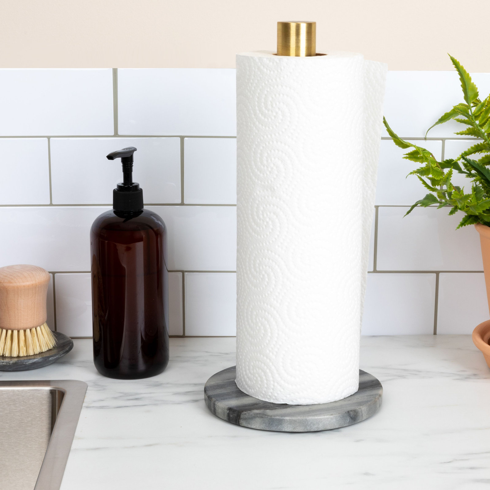 Kinnison Paper Towel Holder, Gray