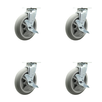 Thermoplastic Rubber Swivel Caster