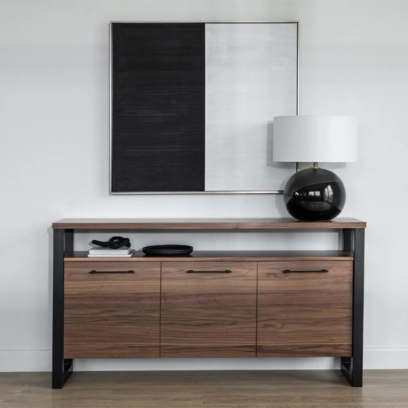 Buffet rétro simple et léger de luxe, H 31,5 po x l 55,1 po x P 15,7 po